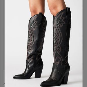 Steve Madden Lasso Black Multi Western Boots